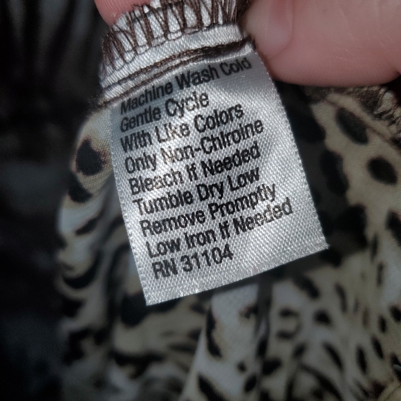 Kim Rogers Animal Print Kimino/Coverup - Picture 4 of 7